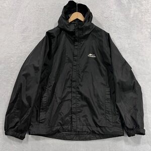 Grundens Jacket Men's‎ XL Black Fishing Full Zip Hood Lightweight